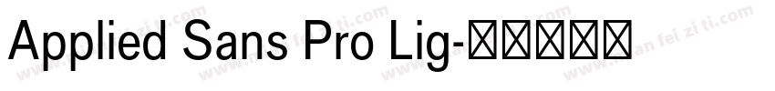 Applied Sans Pro Lig字体转换
